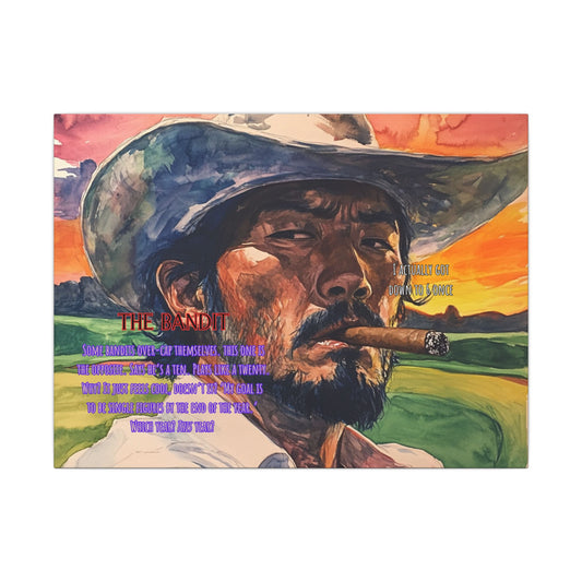 The Bandit Canvas (16" x 12")